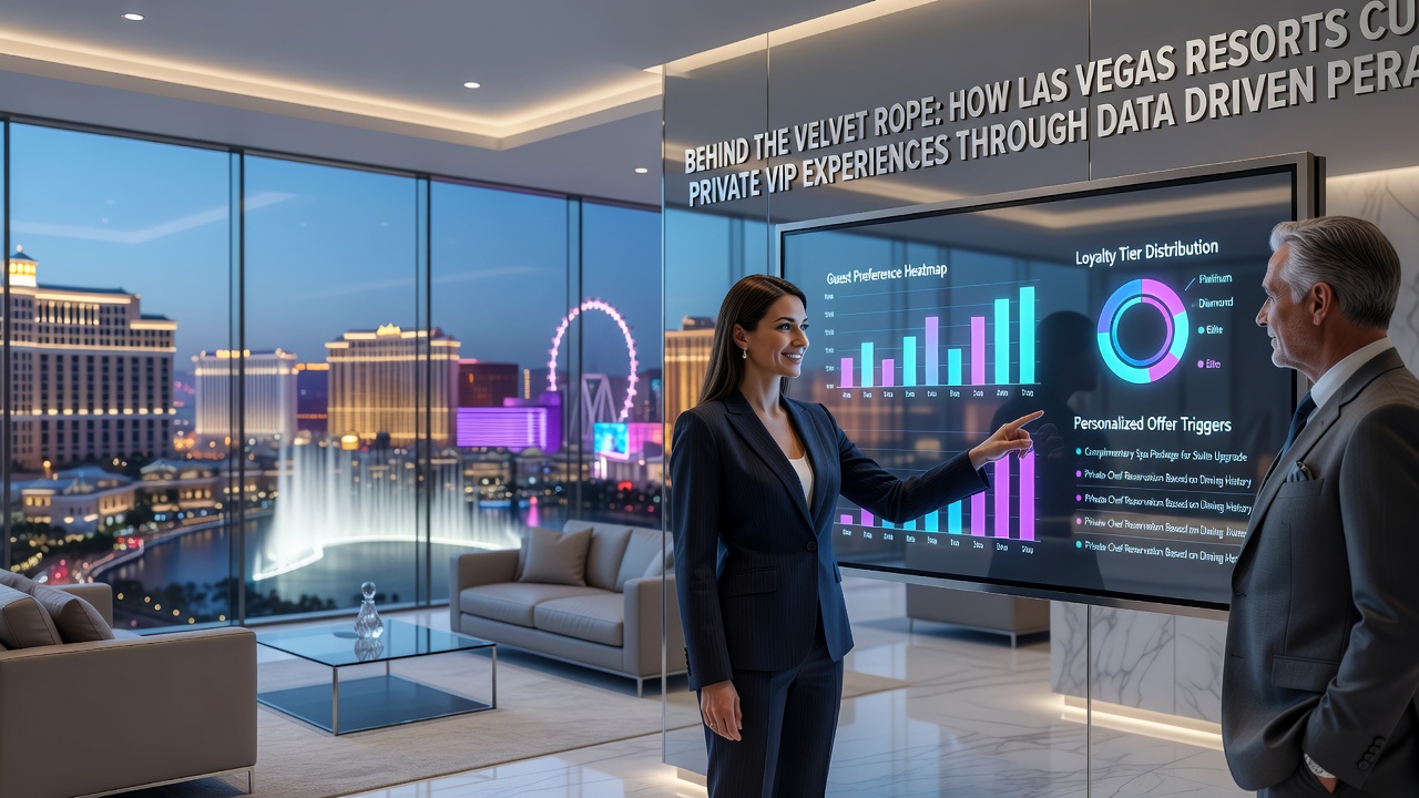 Exclusive partnership event setup in a Las Vegas resort ballroom with branded VIP experiences