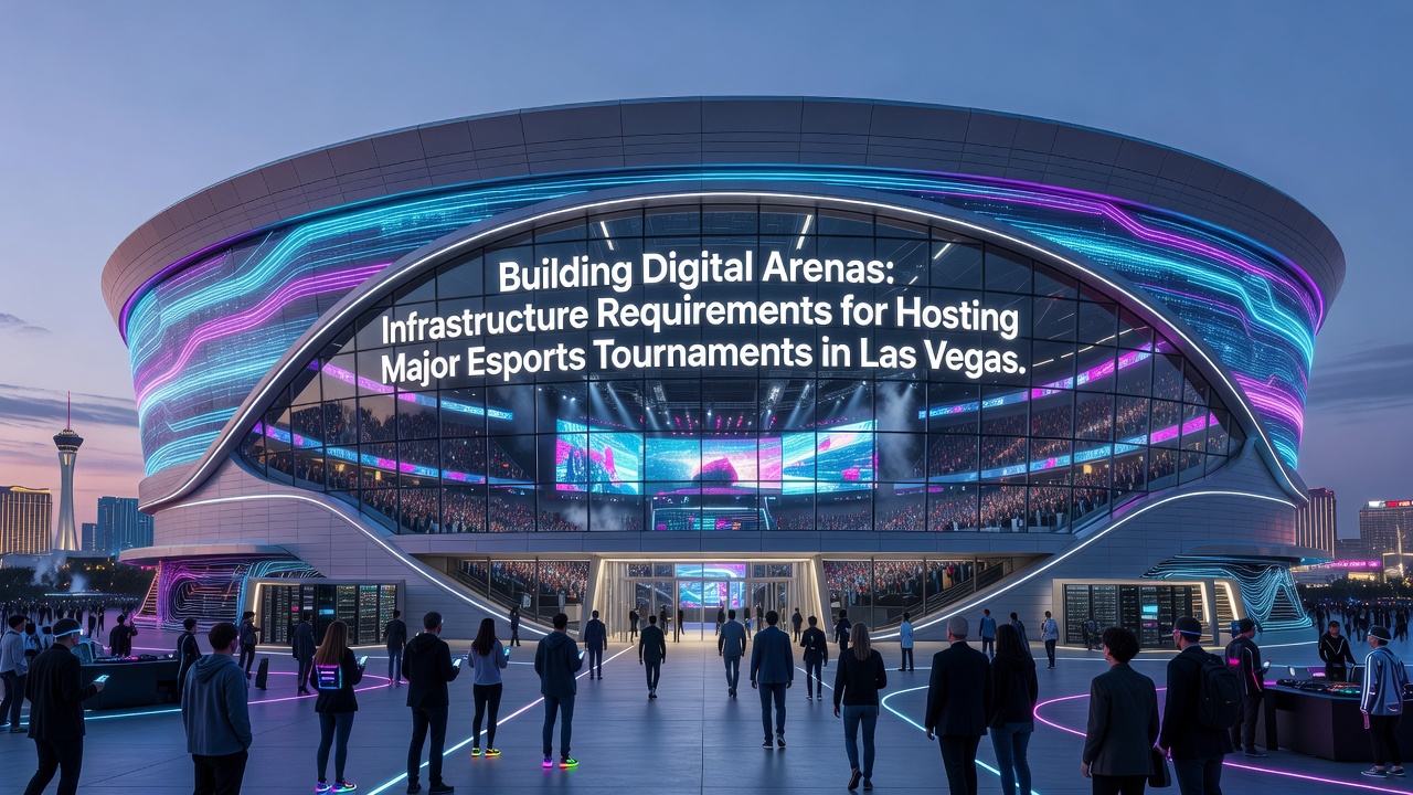 Server room and cooling systems supporting esports infrastructure in a Las Vegas venue