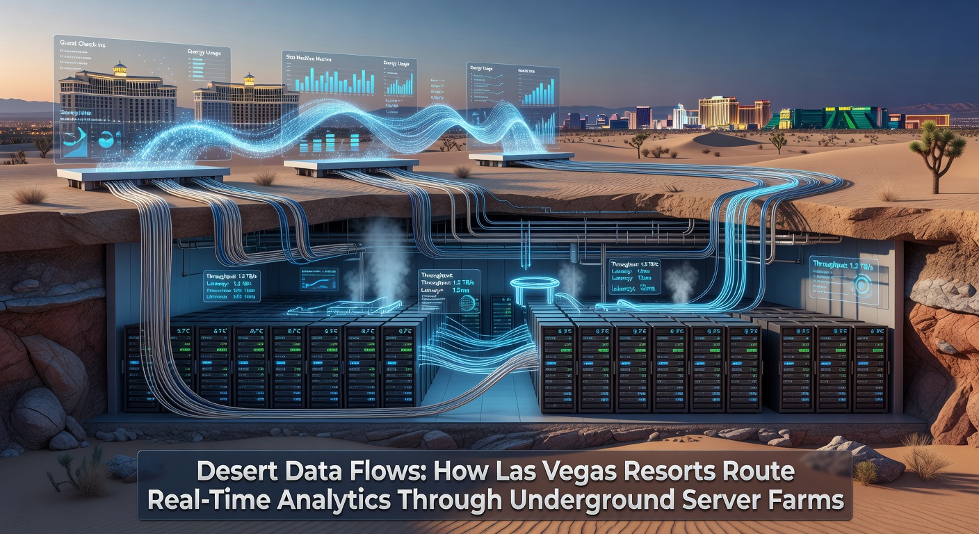 Real-time data analytics dashboard used in Las Vegas casino operations